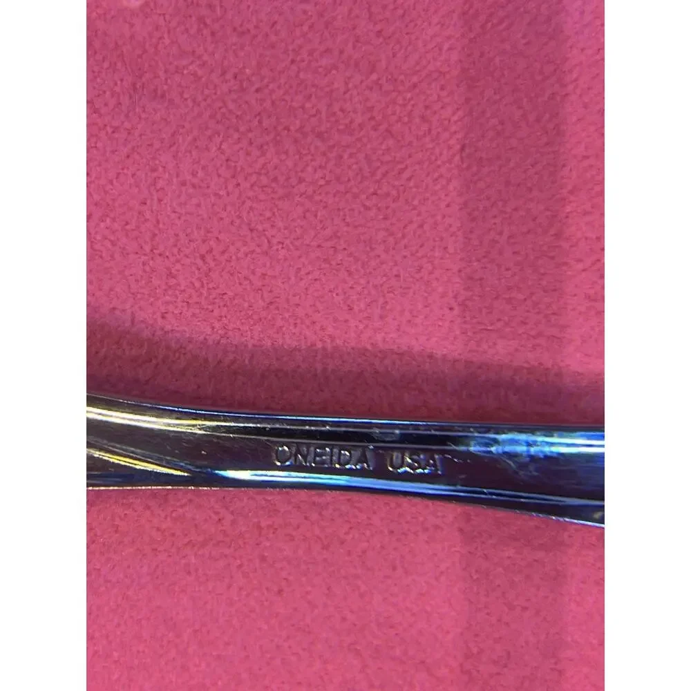 Set of 7 Oneida USA FLIGHT RELIANCE Glossy Stainless Salad Forks 6 3/4